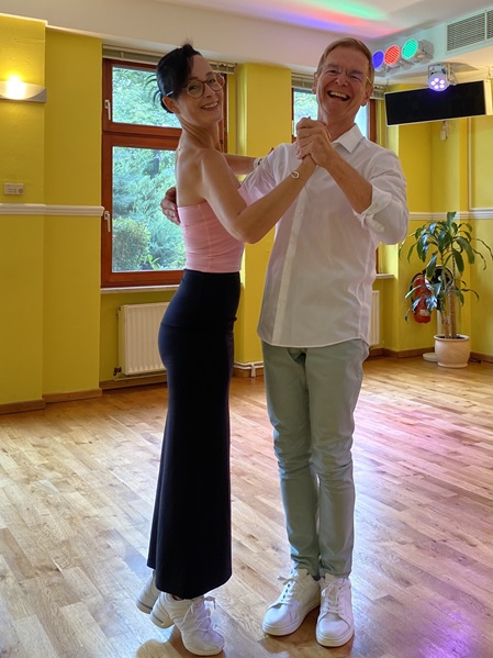 Sandra und Uwe, die Inhaber und Tanzlehrer der ADTV Tanzschule Swing & Fun in Berlin-Tegel / Borsigwalde